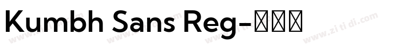 Kumbh Sans Reg字体转换